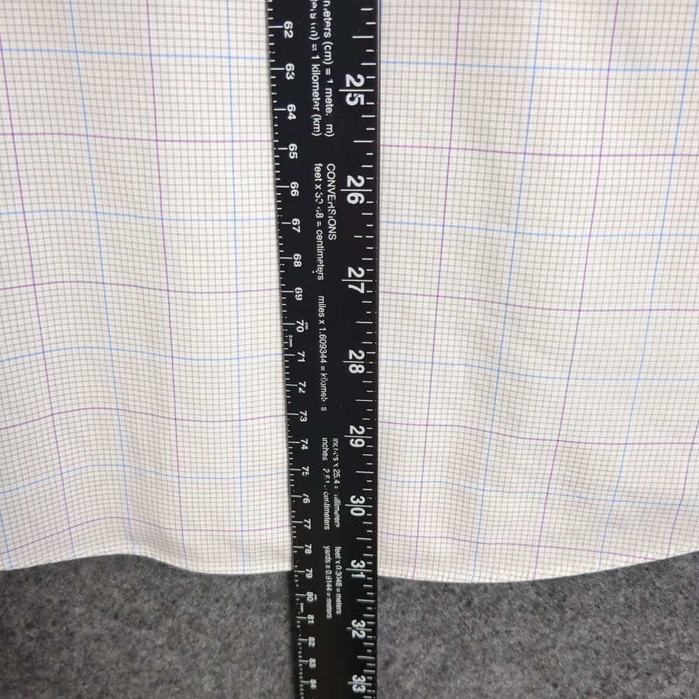 Brooks Brothers 346 Mens‎ 15.5 32/33 Slim Fit Non-Iron Stretch Tattersall Shirt - Picture 9 of 11